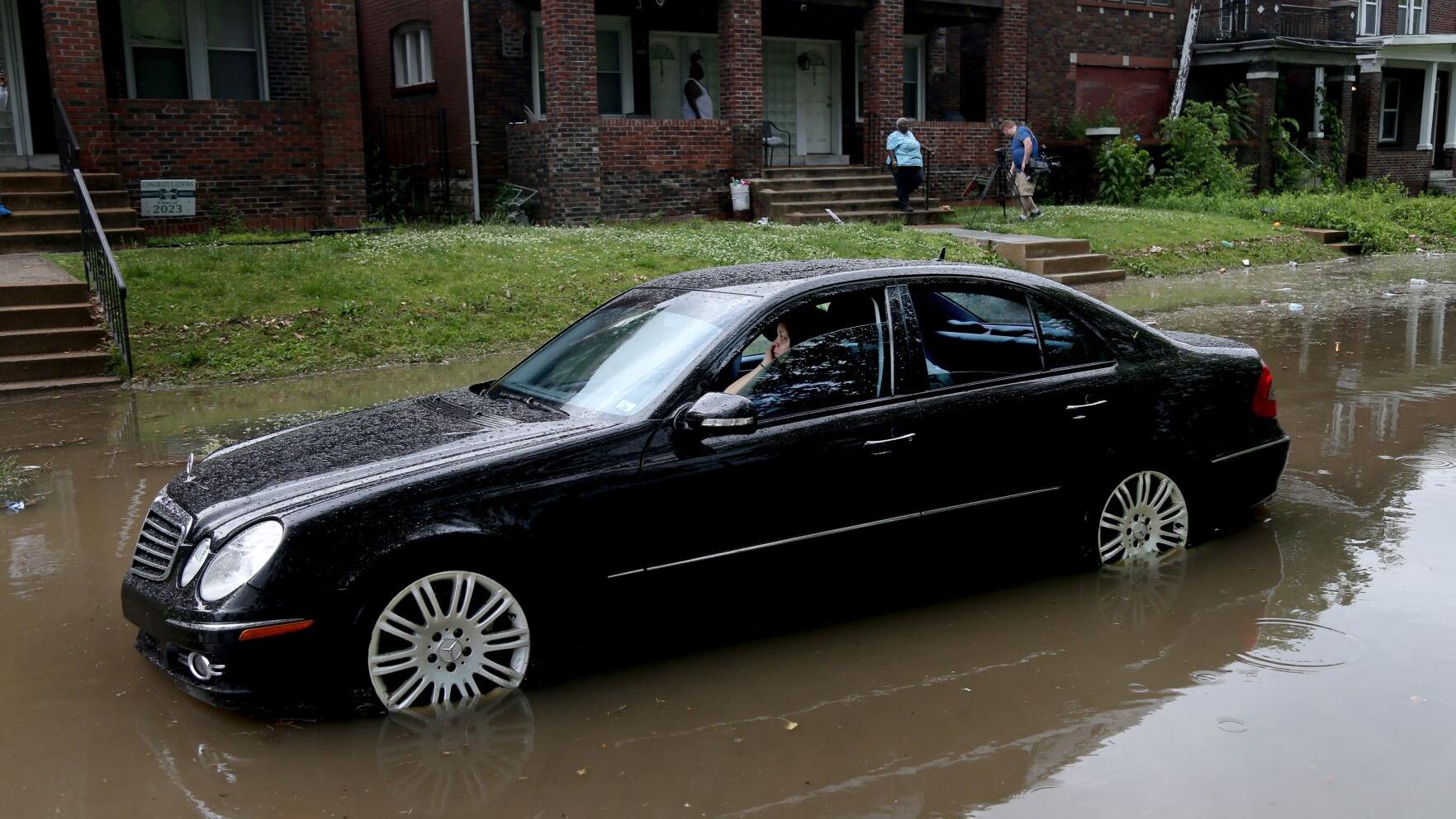 Rain and hail hit St. Louis area, with more possible